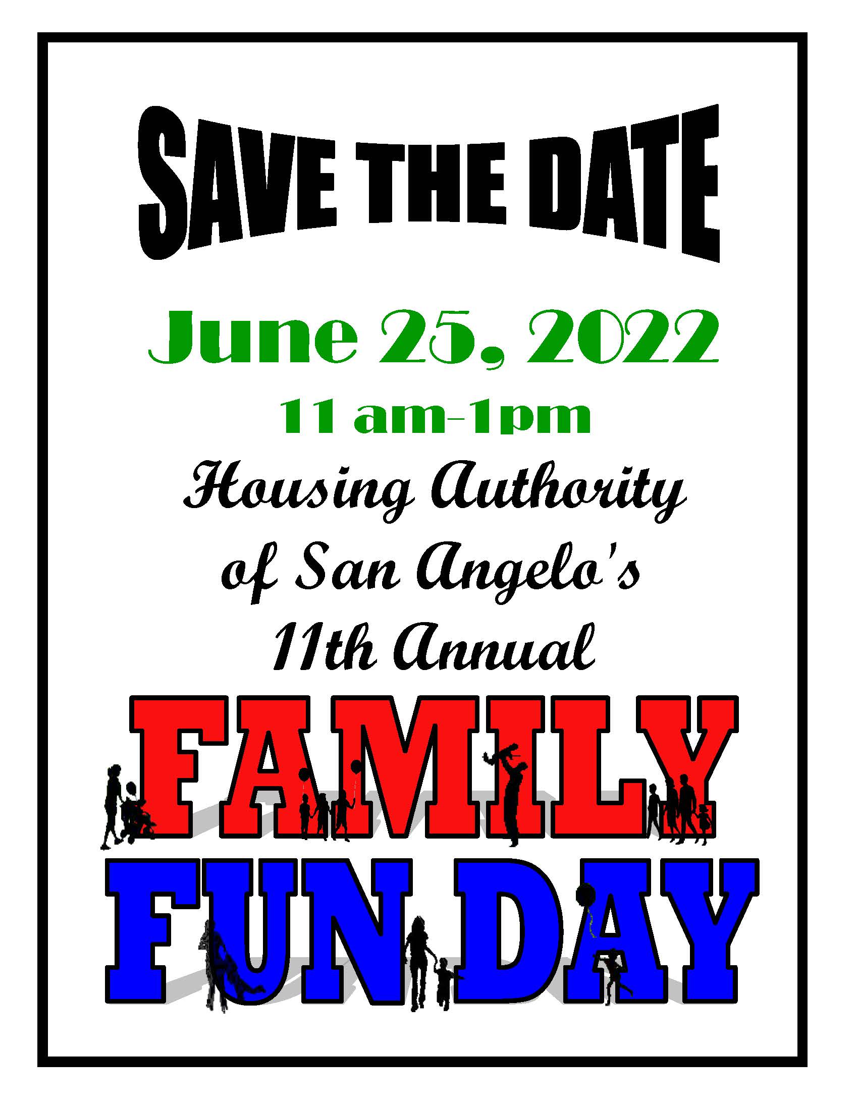 Family Fun Day Save the Date 2022